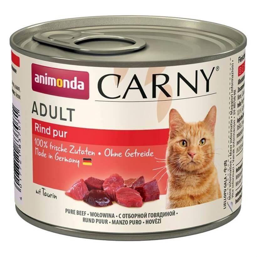 Animonda Carny Sığır Etli Yetişkin Kedi Konservesi 200 GR | SRC: Barcode: 4017721837071